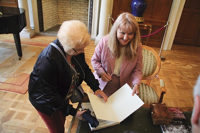 	Podczas spotkania w Muzeum-Zamku Tarnowskich.