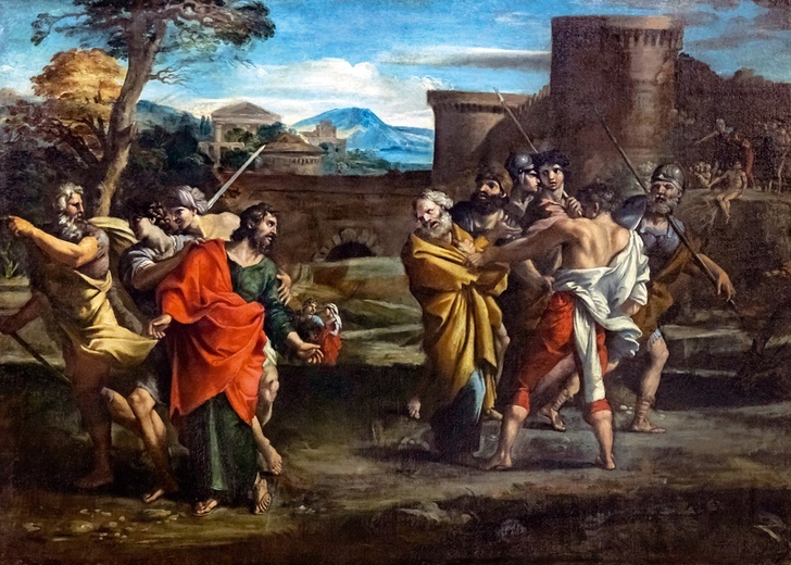 „Rozdzielenie św. Piotra i św. Pawła” w obrazie Giovanniego Lanfranco