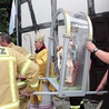 	Figurę pożegnano po Mszy św. Orszak odprowadziły samochody strażackie na sygnale.