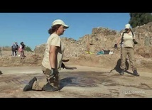 TVEX 26-07-23 DESCUBREN MOSAICO DE MEDUSA EN UNA DOMUS ROMANA DEL YACIMIENTO DE LA HUERTA DE OTERO