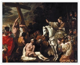 Gérard Douffet
Odnalezienie drzewa Krzyża Świętego 
olej na płótnie, 1624
Stara Pinakoteka,  Monachium