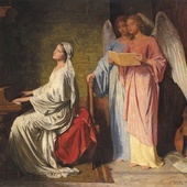 Simon Glücklich Gra św. Cecylii w towarzystwie aniołów olej na płótnie, 1886 kolekcja prywatna