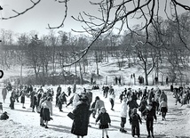 Fotografia stanowi największą część kolekcji placówki. Na zdjęciu: fragment pracy Alfreda Funkiewicza „Na ślizgawce” z lutego 1952 r. 