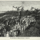W 1895 roku Niemcy postawili w Tanzanii pomnik Hermanna  von Wissmanna. Drzeworyt pokazuje  jego odsłonięcie. 