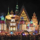 Jarmark bożonarodzeniowy  we Wrocławiu.