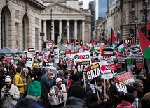 Propalestyńska demonstracja w centrum Londynu, 9.12.2023 r.