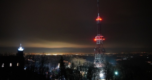 W Nowy Rok na szczycie Ślęży