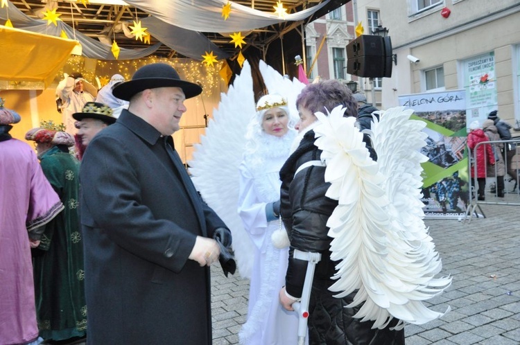 Uliczne jasełka w Zielonej Górze