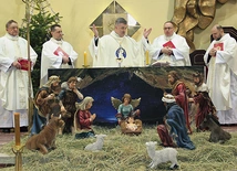 Biskup przewodniczył Eucharystii w kościele św. Maksymiliana Kolbego.