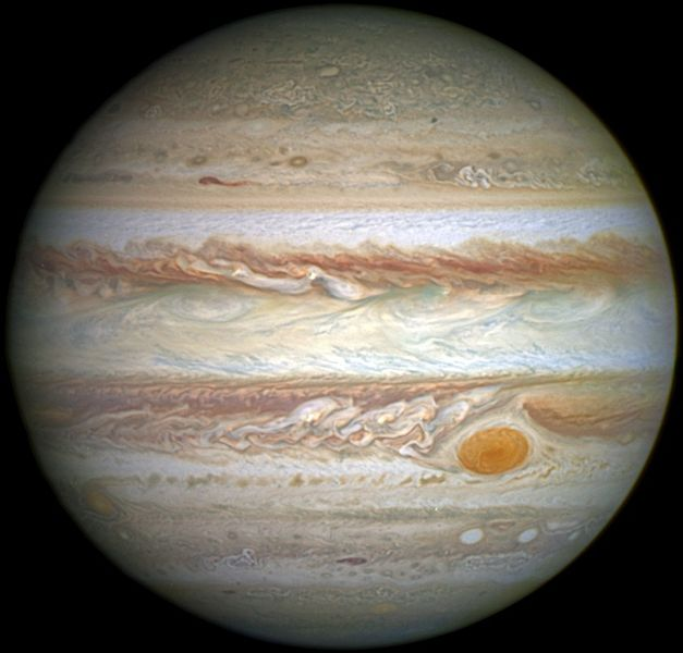 Cassini vio un punto en Júpiter diferente al punto «hoy».
