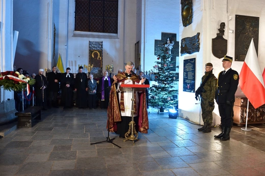 Modlitwa międzyreligijna w bazylice Mariackiej w Gdańsku