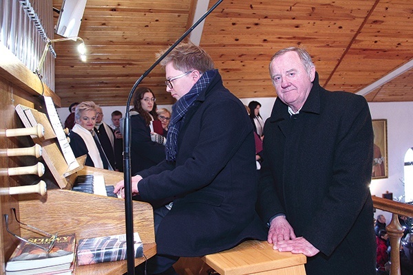 Organiści Zbigniew i Mieczysław Gachowie.