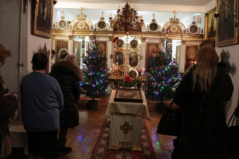 Płock. Wieczernia w cerkwi