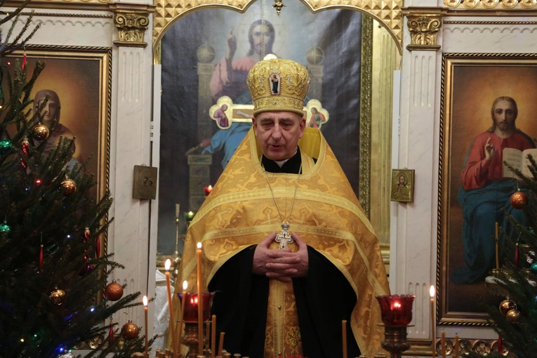 Płock. Wieczernia w cerkwi