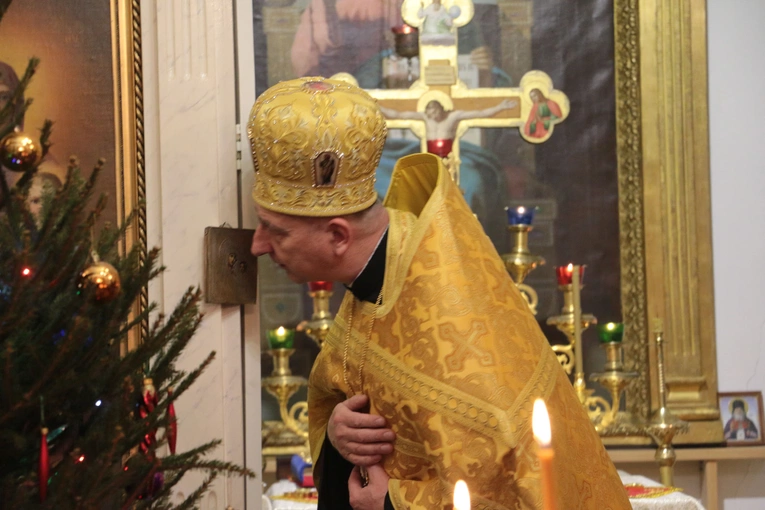 Płock. Wieczernia w cerkwi