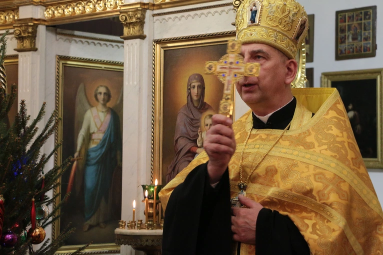 Płock. Wieczernia w cerkwi