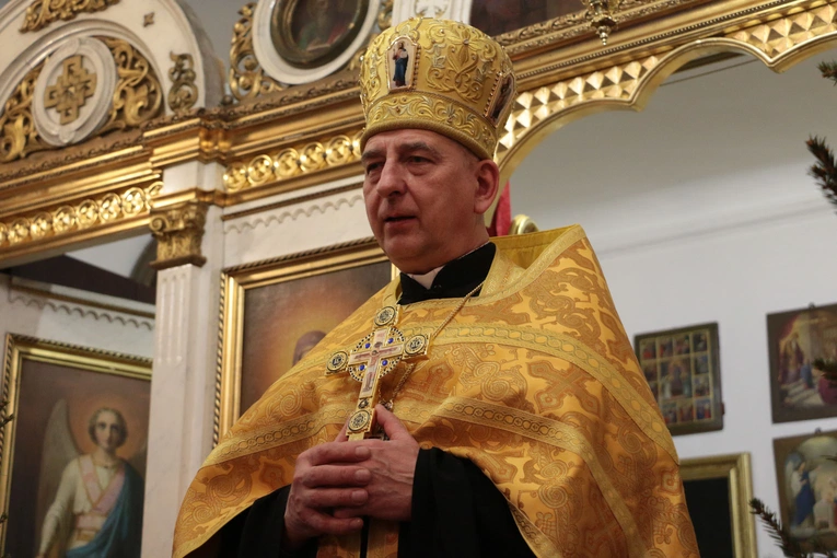 Płock. Wieczernia w cerkwi