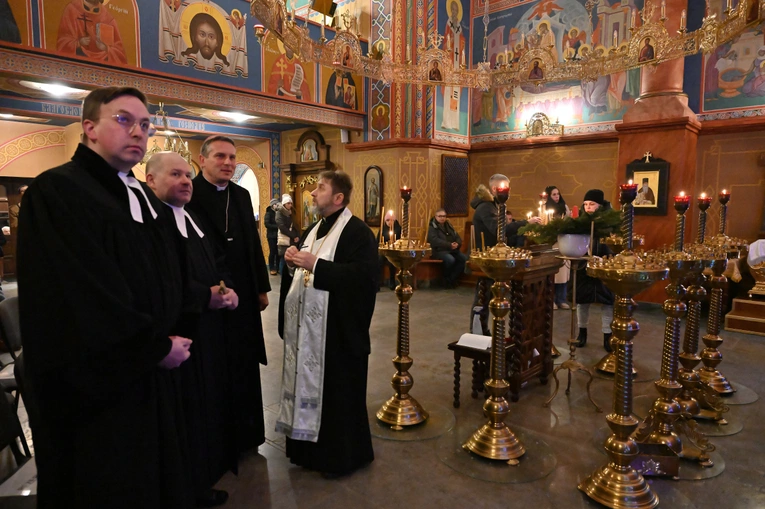 Wspólna modlitwa w cerkwi w Gdańsku