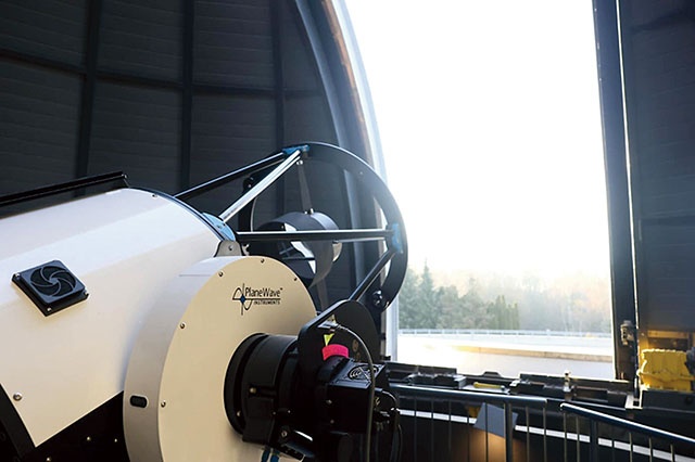 …i teleskop optyczny to jedne z najnowocześniejszych urządzeń w kraju. Sfinansował je Urząd Marszałkowski Województwa Śląskiego.