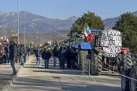 Protest rolnikóœ we Włoszech