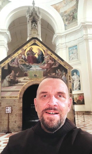 O. Symplicjusz Sobczyk, organizator przedsięwzięcia. 