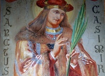 Wizerunek św. Kazimierza w sanktuarium Matki Bożej na Mentorelli (Włochy).