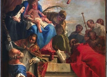 Sebastiano Ricci Madonna z Dzieciątkiem i świętymi  olej na płótnie, 1708 bazylika San Giorgio Maggiore, Wenecja