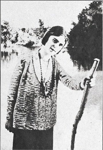 Zofia Bobińska.  Zdjęcie zrobione  nad Jordanem.