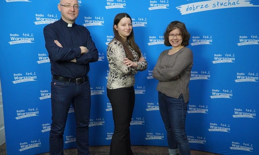 Ks. Piotr Studnicki, Weronika Ostrowska, Marta Titaniec, fot. Michał Orłowski