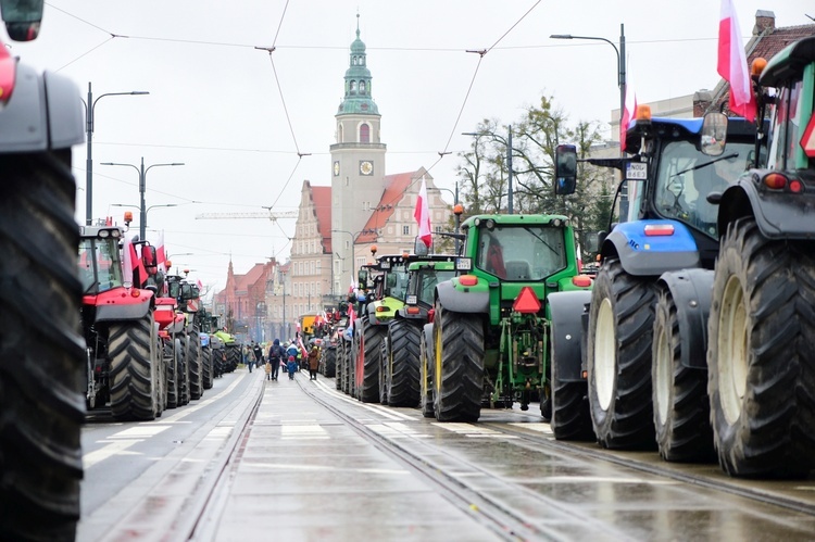 Olsztyn. Protest rolników