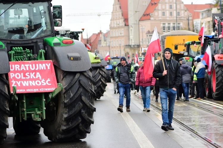 Olsztyn. Protest rolników