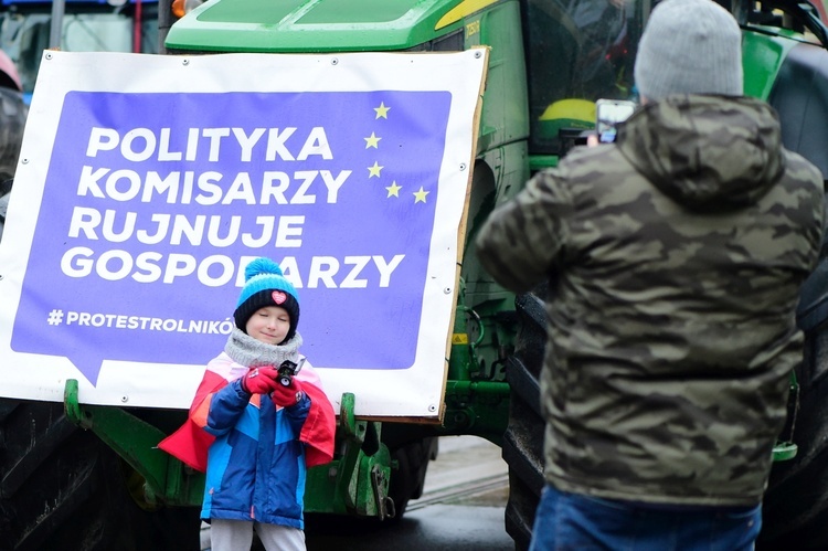 Olsztyn. Protest rolników