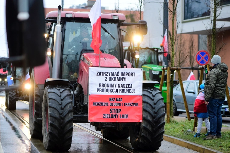 Olsztyn. Protest rolników