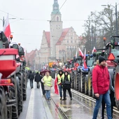 Protest rolników w Olsztynie