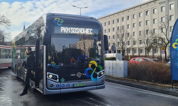 Sosnowiec. PKM testuje polski autobus wodorowy - NesoBus