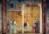 Fresk Giotta w bazylice św. Franciszka w Asyżu. 