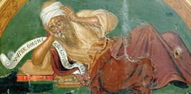 Ariusz według XVI-wiecznego malarza Michaela Damaskinosa.