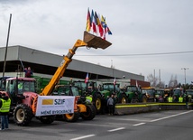 Boguszowice. Nieprzejezdny most graniczny - rolnicy protestują na granicy czesko-polskiej