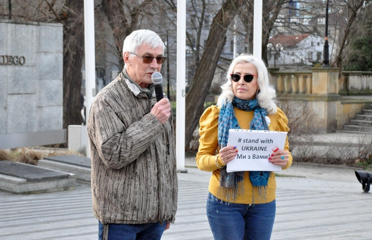 Wiec solidarności z walczącą Ukrainą 