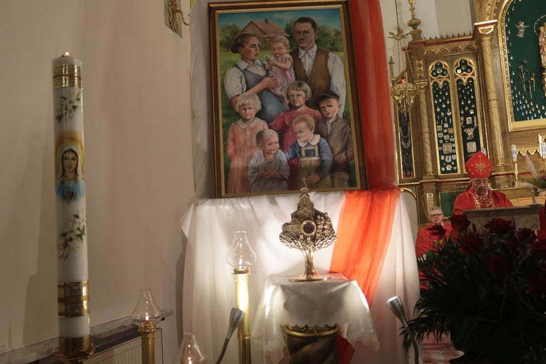 Sierpc. Peregrynacje relikwii bł. rodziny Ulmów