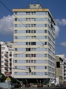 Budynek na linach