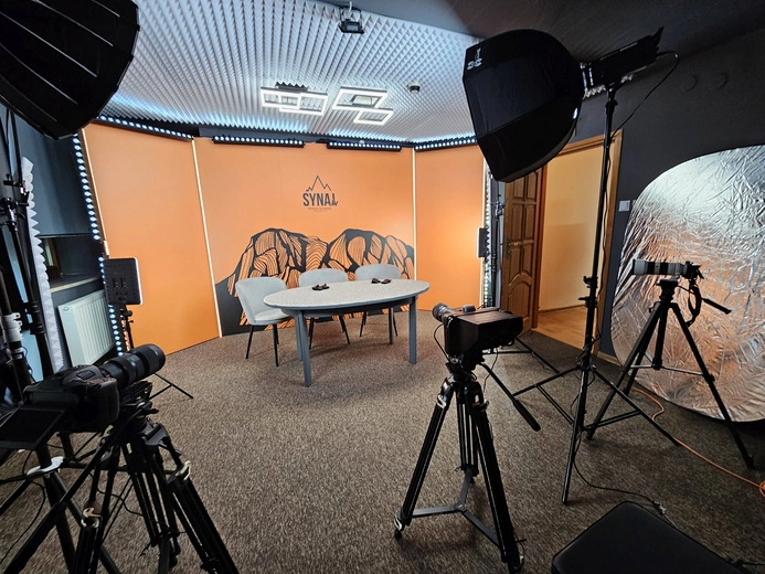 Poświęcenie studia Synaj.tv