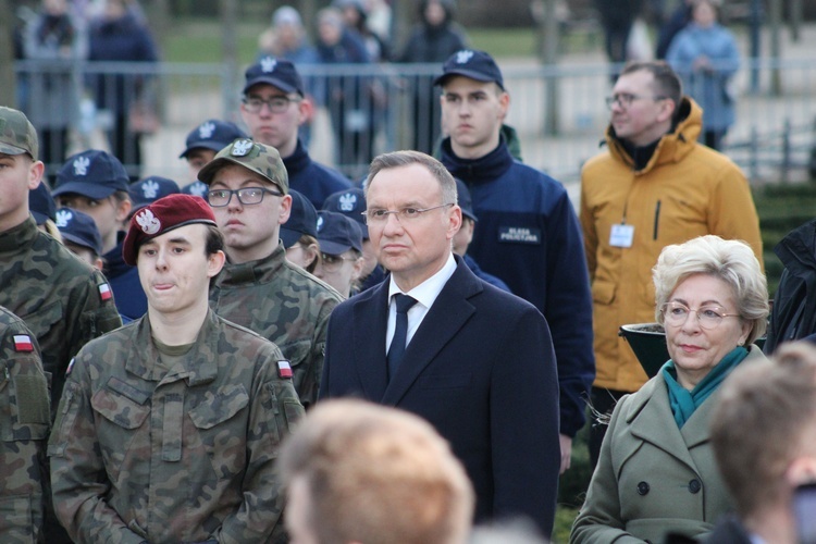 Mława. Upamiętnienie żołnierzy wyklętych z prezydentem RP