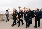 Trasa po piaszczystej plaży nie była łatwa i liczyła kilka kilometrów.