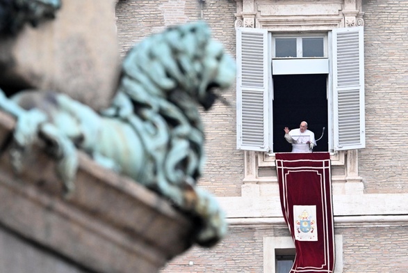 Franciszk podczas spotkania z wiernymi na Anioł Pański