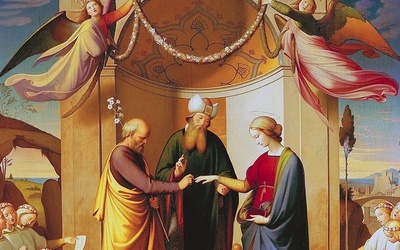 Johann Friedrich Overbeck Zaślubiny Marii Panny olej na płótnie, 1834–1836 Muzeum Narodowe, Poznań