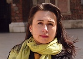 Julia Bereżko-Kamińska, ukraińska poetka i pisarka, która z Buczyuciekła do Polski.