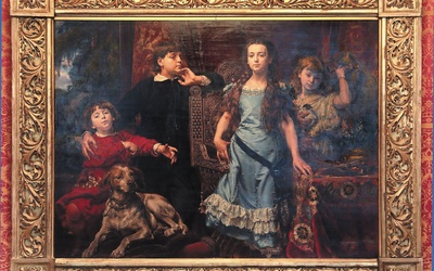 „Portret czworga dzieci artysty” pochodzi z Narodowej Galerii Sztuki we Lwowie.