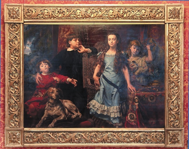 „Portret czworga dzieci artysty” pochodzi z Narodowej Galerii Sztuki we Lwowie.