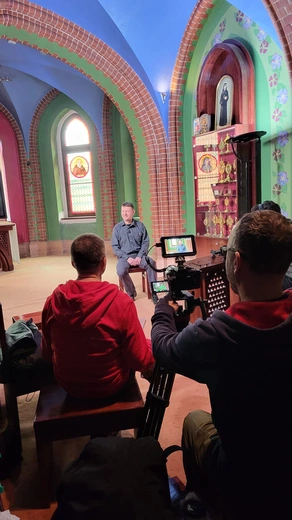 Film o ks. Jerzym Marszałkowiczu - na planie 